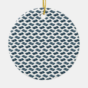 Ornement En Céramique motif de panneau solaire 3d.