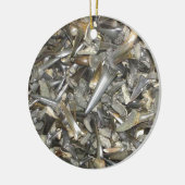 Ornement En Céramique motif des dents de requin fossile (Gauche)