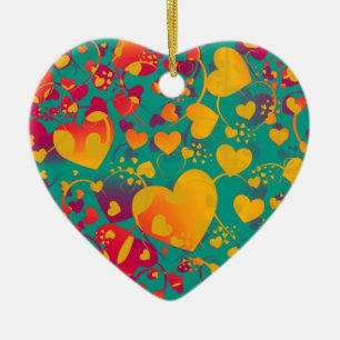 ORNEMENT EN CÉRAMIQUE MOTIF DU COEUR ART 9