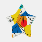 Ornement En Céramique Motif géométrique moderne rétro (Droite)