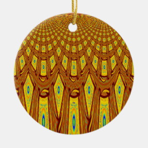 Ornement En Céramique Motif tribal africain