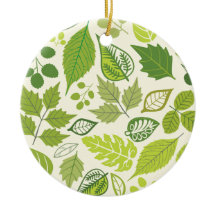Motif vert de feuille