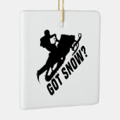 Ornement En Céramique Motoneige (Droite)