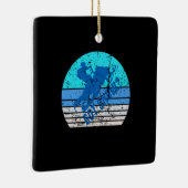 Ornement En Céramique Motoneige vintage (Droite)