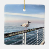 Ornement En Céramique Mouette à Hermosa Beach (Dos)