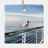 Ornement En Céramique Mouette à Hermosa Beach (Devant)