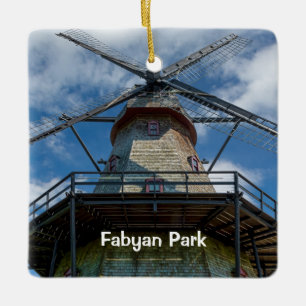Ornement En Céramique Moulin à vent hollandais de Fabyan Park