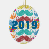 Ornement En Céramique Moustache M. Hipster Lil Man Baby (Droite)