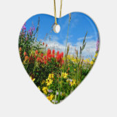 Ornement En Céramique Mt. Fleur sauvage (Gauche)