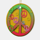 Ornement en céramique multi de vacances de signes (Gauche)