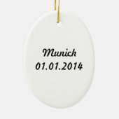 Ornement En Céramique Munich, Allemagne (Dos)