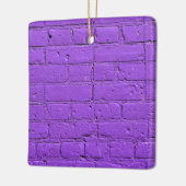 Ornement En Céramique Mur en brique violet peint (Gauche)