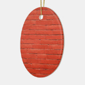 Ornement En Céramique Mur rouge orange (Gauche)