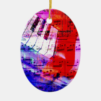 Ornement En Céramique musique, décor de piano (11)