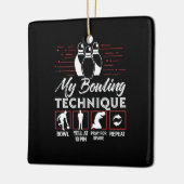 Ornement En Céramique My Bowling Technique (Gauche)