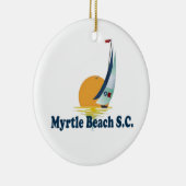 Ornement En Céramique Myrtle Beach. (Droite)