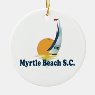 Ornement En Céramique Myrtle Beach.