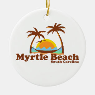 Ornement En Céramique Myrtle Beach.