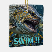 Ornement En Céramique Nage ! ! (Droite)