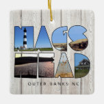 Ornement En Céramique Nags Head - Outer Banks NC Metal Orament<br><div class="desc">L'arrière - plan de NA est le phare de Bodie Island, l'arrière - plan GS est le parc national de Jockey's Ridge State Park pendant la journée. Le HE est également la crête de Jockey dans la soirée avec une réflexion coucher de soleil sur une piscine à remous qui s'était...</div>