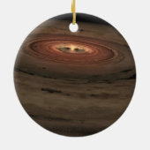 Ornement En Céramique Nain Brown dans l'espace NASA (Dos)