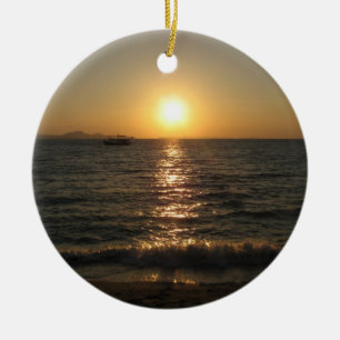 Ornement En Céramique Naklua Beach Sunset ... Chonburi, Thaïlande