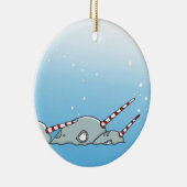 Ornement En Céramique Narvals magiques de vacances (Droite)