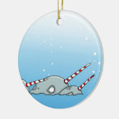 Ornement En Céramique Narvals magiques de vacances (Gauche)