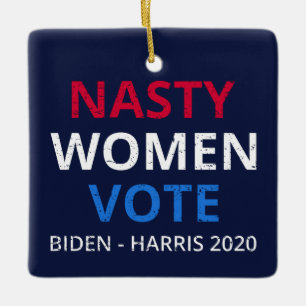Ornement En Céramique Nasty Women Vote I