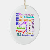 Ornement En Céramique Natation partout (Droite)