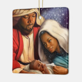 Ornement En Céramique Nativité afro-américaine Art de Noël (Gauche)