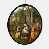 Ornement En Céramique Nativité et enfants anges c1515 (Gauche)