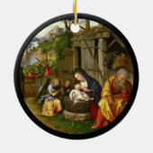 Ornement En Céramique Nativité et enfants anges c1515 (Dos)