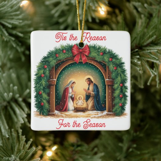 Ornement En Céramique Nativity Ornament (Arbre)