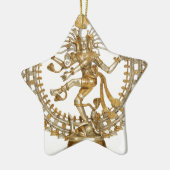 ORNEMENT EN CÉRAMIQUE NATRAJ D'OR (Gauche)