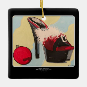 Ornement En Céramique Naughty Girl Christmas 2020 Peinture sur une