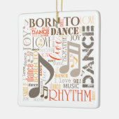 Ornement En Céramique Né à Dance Brown ID277 (Gauche)