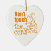 Ornement En Céramique Ne touchez pas aux boucles ! (Droite)