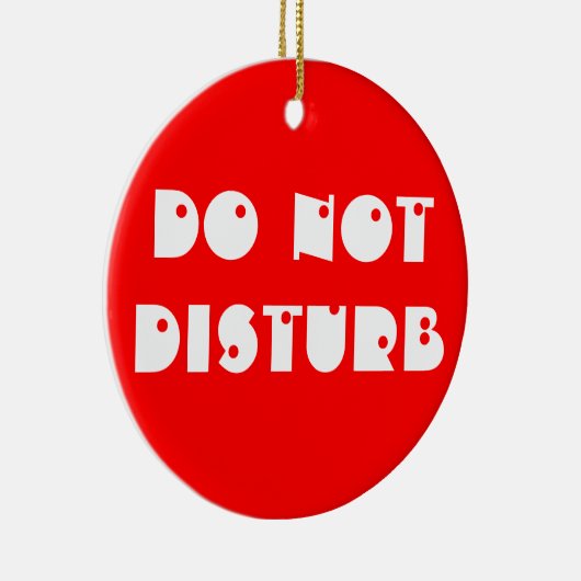 Ornement En Céramique Ne touchez pas/entrez dans à l'ornement (Droite)