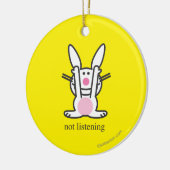 Ornement En Céramique N'écoutant pas (Gauche)