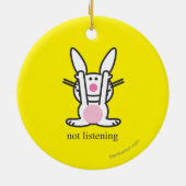 Ornement En Céramique N'écoutant pas (Dos)