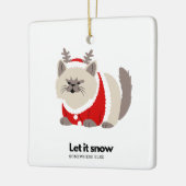 Ornement En Céramique Neige Ailleurs (Gauche)