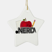 Ornement En Céramique Nerd - Logo (Droite)