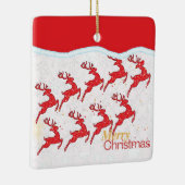 Ornement En Céramique Neuf Reindeers (Droite)