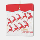 Ornement En Céramique Neuf Reindeers (Gauche)