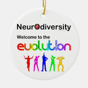 Ornement En Céramique Neurodiversité Bienvenue dans l'Évolution