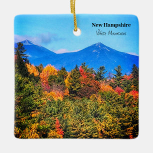Ornement En Céramique New Hampshire White