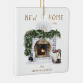 Ornement En Céramique new home rustic fireplace photo Ceramic Ornament (Droite)