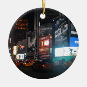 Ornement En Céramique New York Broadway at night