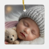 Ornement En Céramique "Newborn Christmas keepsake" Ornament (Devant)